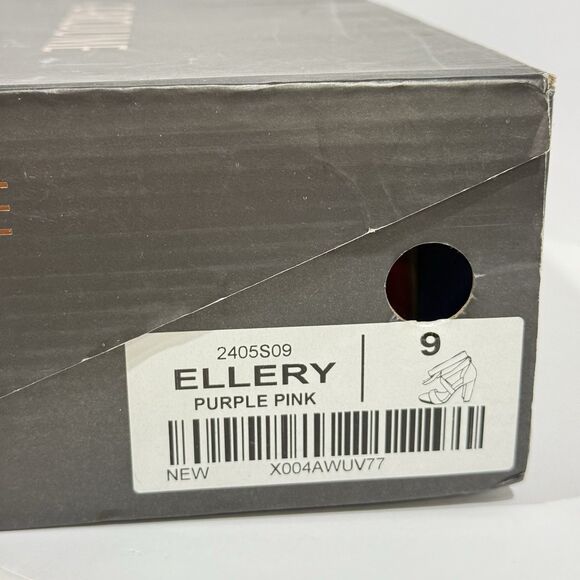 Carcuume Women’s Purple Pink Suede Strappy Ankle Wrap High Heel Shoes Size 9 - Picture 4 of 14